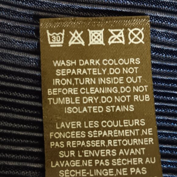 ASOS DESIGN Curve Women's Navy Blue One Shoulder Plisse Jumpsuit Size 22 - Picture 14 of 15